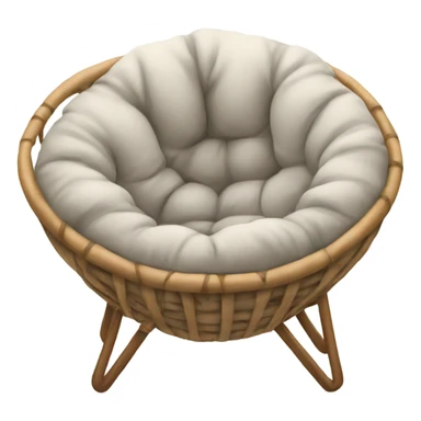 Cozy warm papasan chair sticker