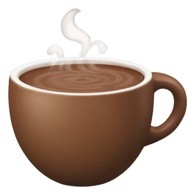 brown cocoa mug sticker