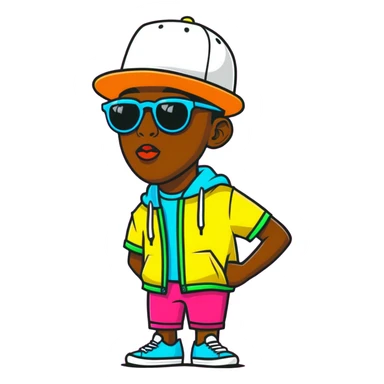 Tyler the Creator rapper with his iconic style sticker