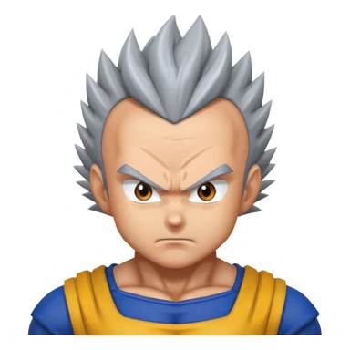 Vegeta Grey hair sticker