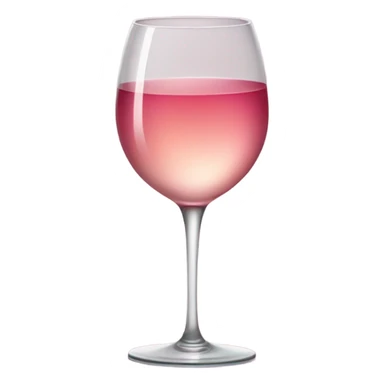 rose wine glass red sticker