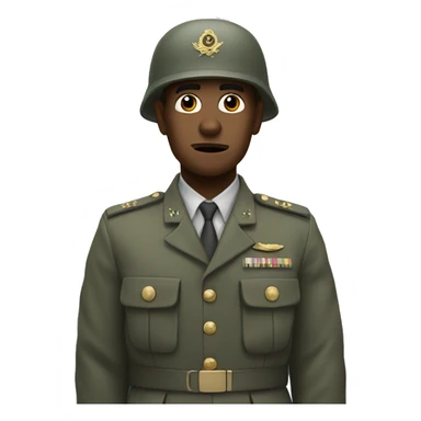 soldiers in uniform under clouds scared  sticker