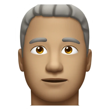 Relaxed face and two feet behind him like he is laying down sticker