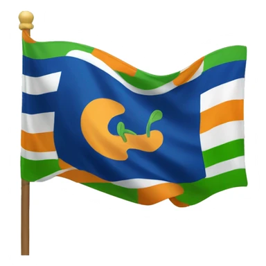 Floptropica flag sticker