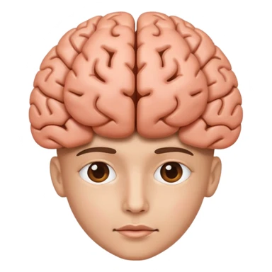 Create 67 emoji with a brain wrote sticker