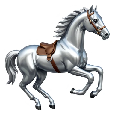 Ford mustang metallic  horse  sticker