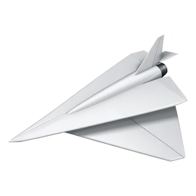 Paper plane sticker