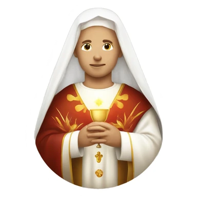 eucharist host blessed sacrament catholic white circle holy communion sticker