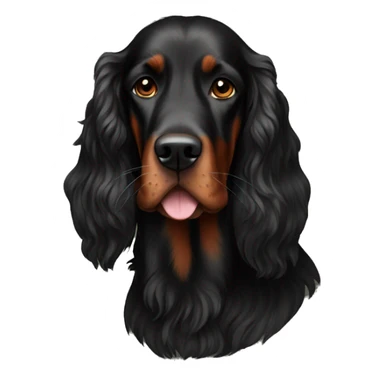 Totally Black irish setter sticker