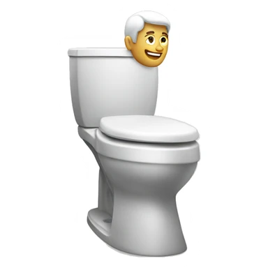 Man on a toilet sticker