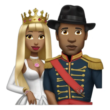 napoleon as rapper with nicki minaj sticker