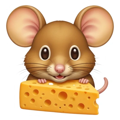 un topo che mangia il formaggio sticker