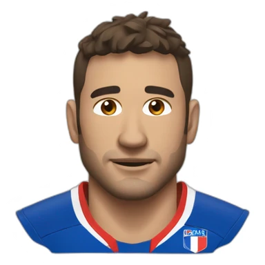 Joueur rugby équipe france sticker