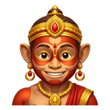 Hanuman ji god giving blessings  sticker