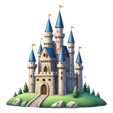 fantasy castle on the sky sticker