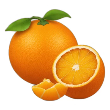 2 oranges with aubergine  sticker