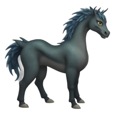 Dragon horse sticker