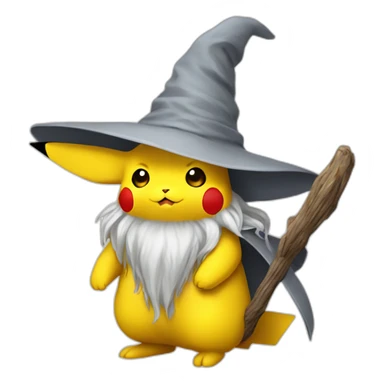 Gandalf Pikachu sticker