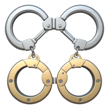 cracking handcuffs with beautiful effects with 4k  sticker