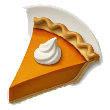 Slice of pumpkin pie sticker