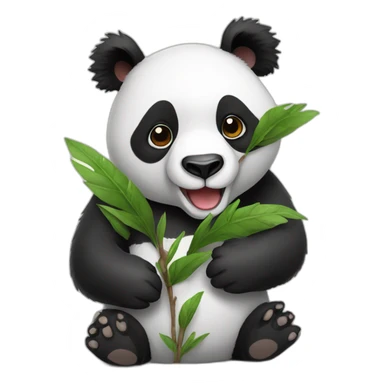 Panda avec koala sticker