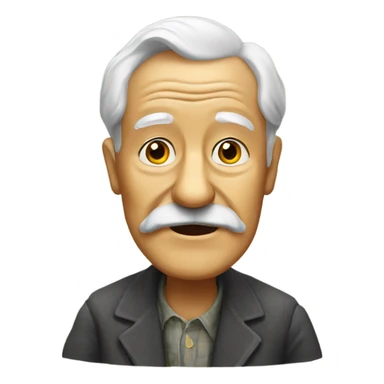 Very old grandpa duck sticker