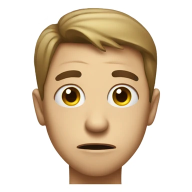 Side eye disgusted face sticker