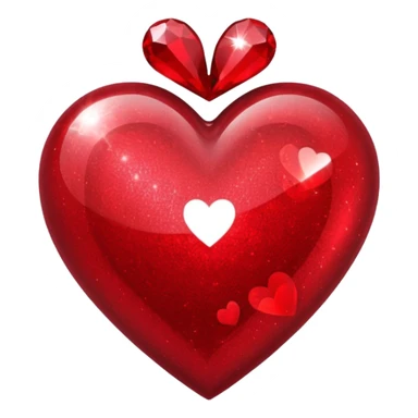 glitter red member sticker