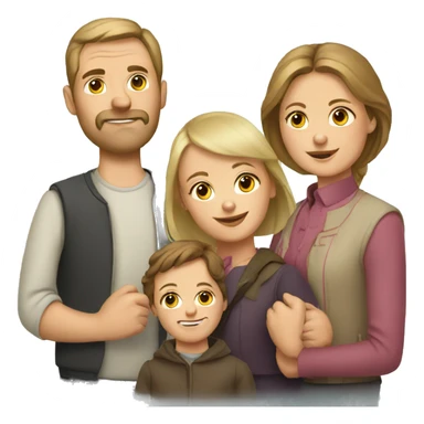 russian family sticker