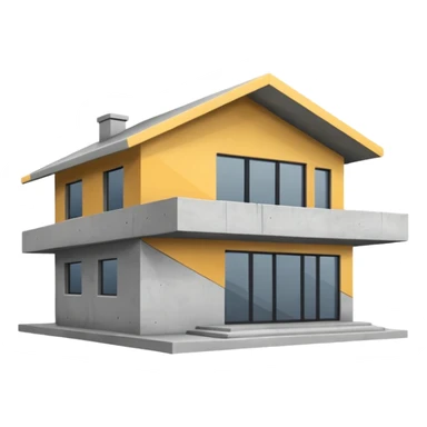 concrete house sticker