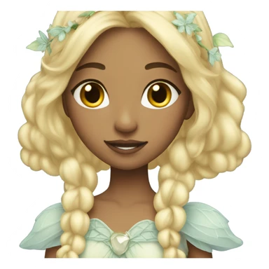 Ethereal fairy princess blonde sticker