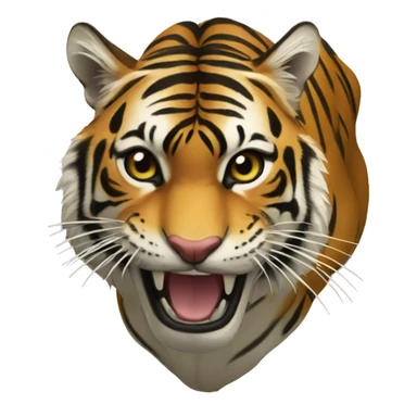 Tigre sacando la lengua sticker