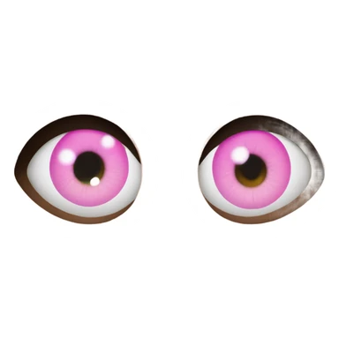 Two eyes with pink iris’s  sticker