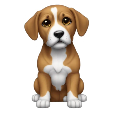 Canichetoy-colornegro-cachorro sticker