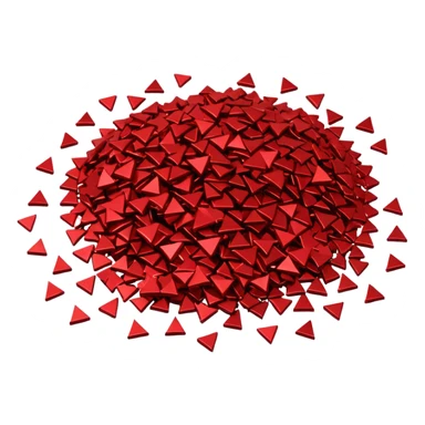 red glitter ping sticker