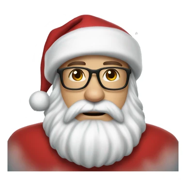 Robert Downey Jr. as santa claus sticker
