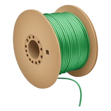 cardboard spool of light green filament sticker