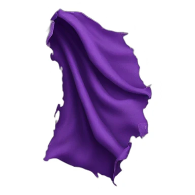 purple ripped cloth sticker