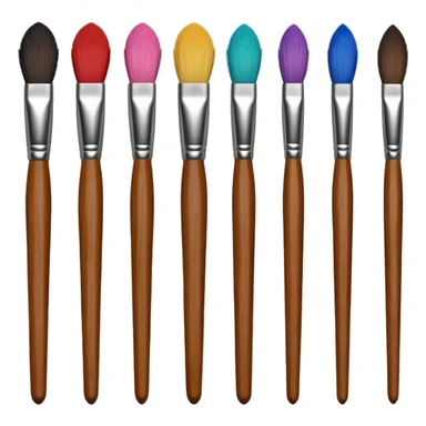 artist brushes sticker