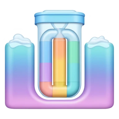 a pastel squeeze tube sticker