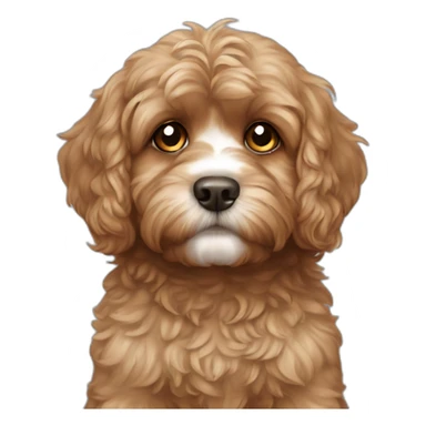 cavoodle holding back tears sticker