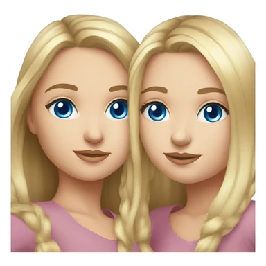 russian-duo-girls-best-friends-blue eyes  sticker