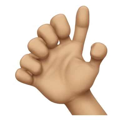 hand doing bear claw sticker