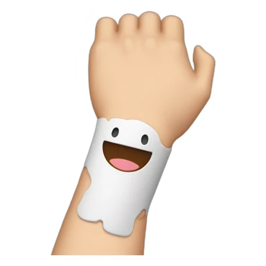 arm in a cast sticker