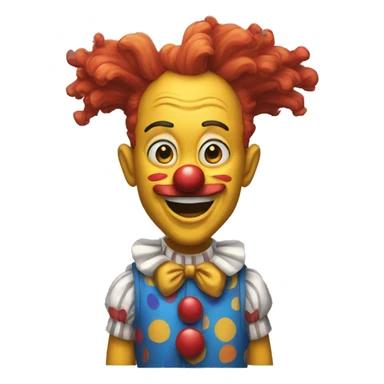 clown drole sticker