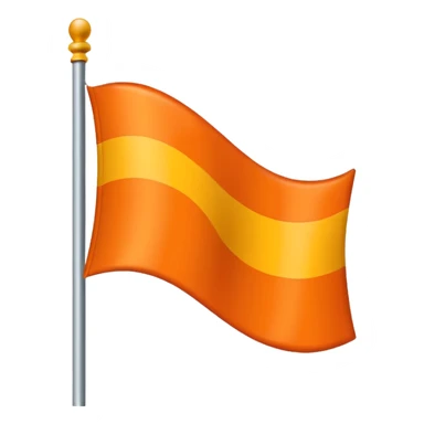 🚩 same flag with orange colour sticker
