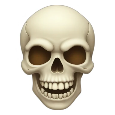 skull mewing sticker