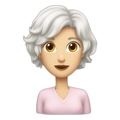 девушка с темными волосами в наушниках sticker