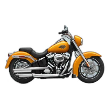 A bycle with a look of Harley Davidson sticker