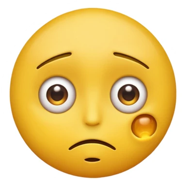 Eye twitching emoji like it ate something sour sticker